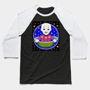 AI generated old man with stars floating Baseball T-Shirt